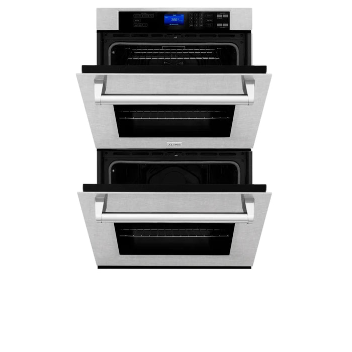 ZLINE 30 in. Professional Double Wall Oven with Self Clean in DuraSnow® Stainless Steel