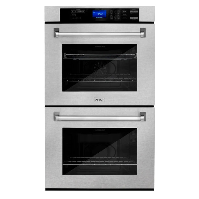 ZLINE 30 in. Professional Double Wall Oven with Self Clean in DuraSnow® Stainless Steel