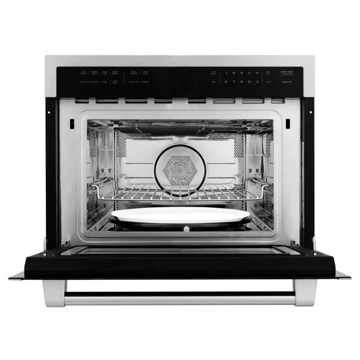 ZLINE 24 in. Built-in Convection Microwave Oven in Stainless Steel with Speed and Sensor Cooking