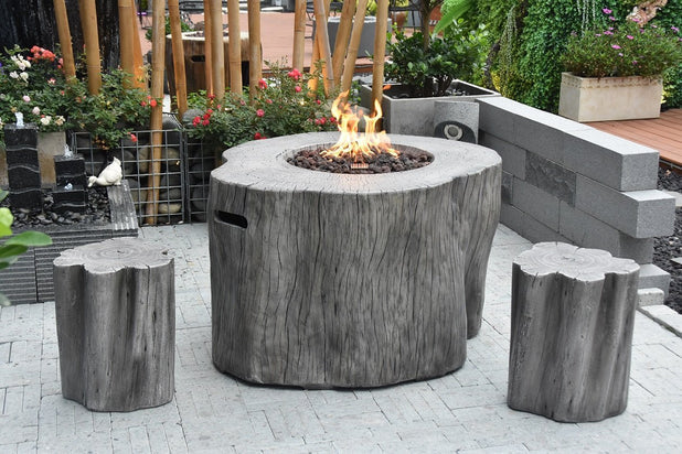 Elementi Warren Fire Table - Classic Gray