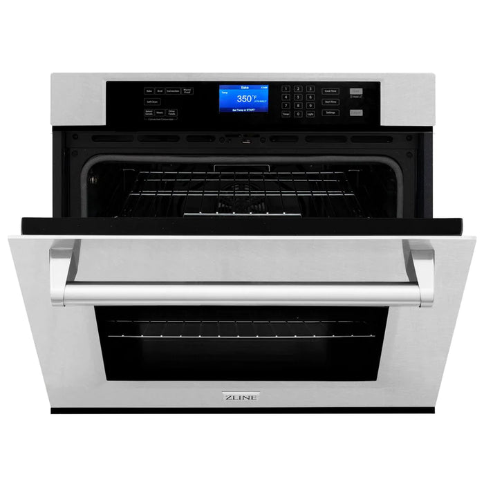 ZLINE 30 in. Professional 5.0 cu.ft. Single Wall Oven in DuraSnow Stainless Steel with Self-Cleaning