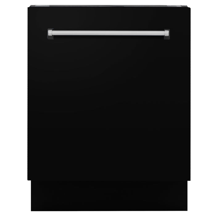 ZLINE 24 in. Top Control Tall Dishwasher in Matte Black with 3rd Rack