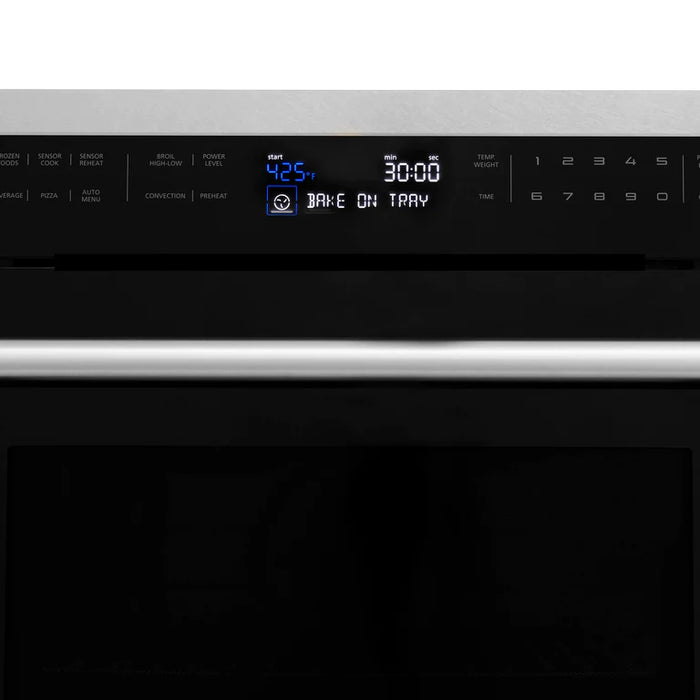 ZLINE 24 In. Built-in Convection Microwave Oven in DuraSnow® with Speed and Sensor Cooking