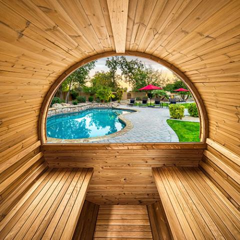 Sauna Barrels With Windows