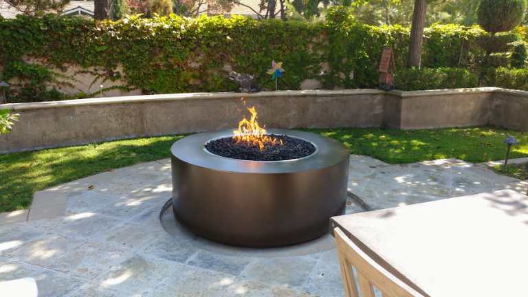 The Outdoor Plus Unity Fire Pit 24" Tall | Hammered Copper