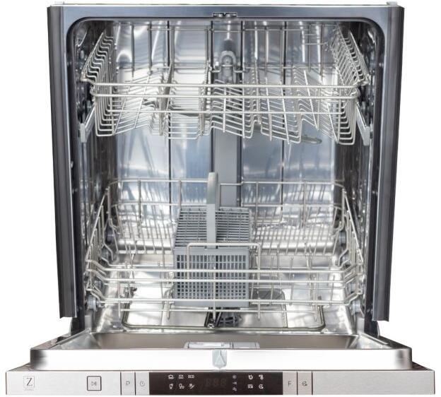 ZLINE 24 in. Top Control Dishwasher in Blue Matte with Stainless Steel Tub and Modern Handle
