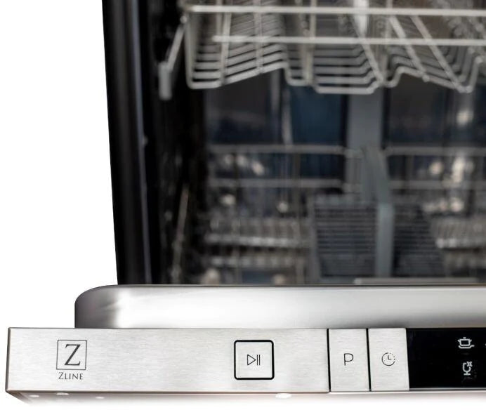 ZLINE 24 in. Top Control Dishwasher in Blue Gloss and Modern Handle