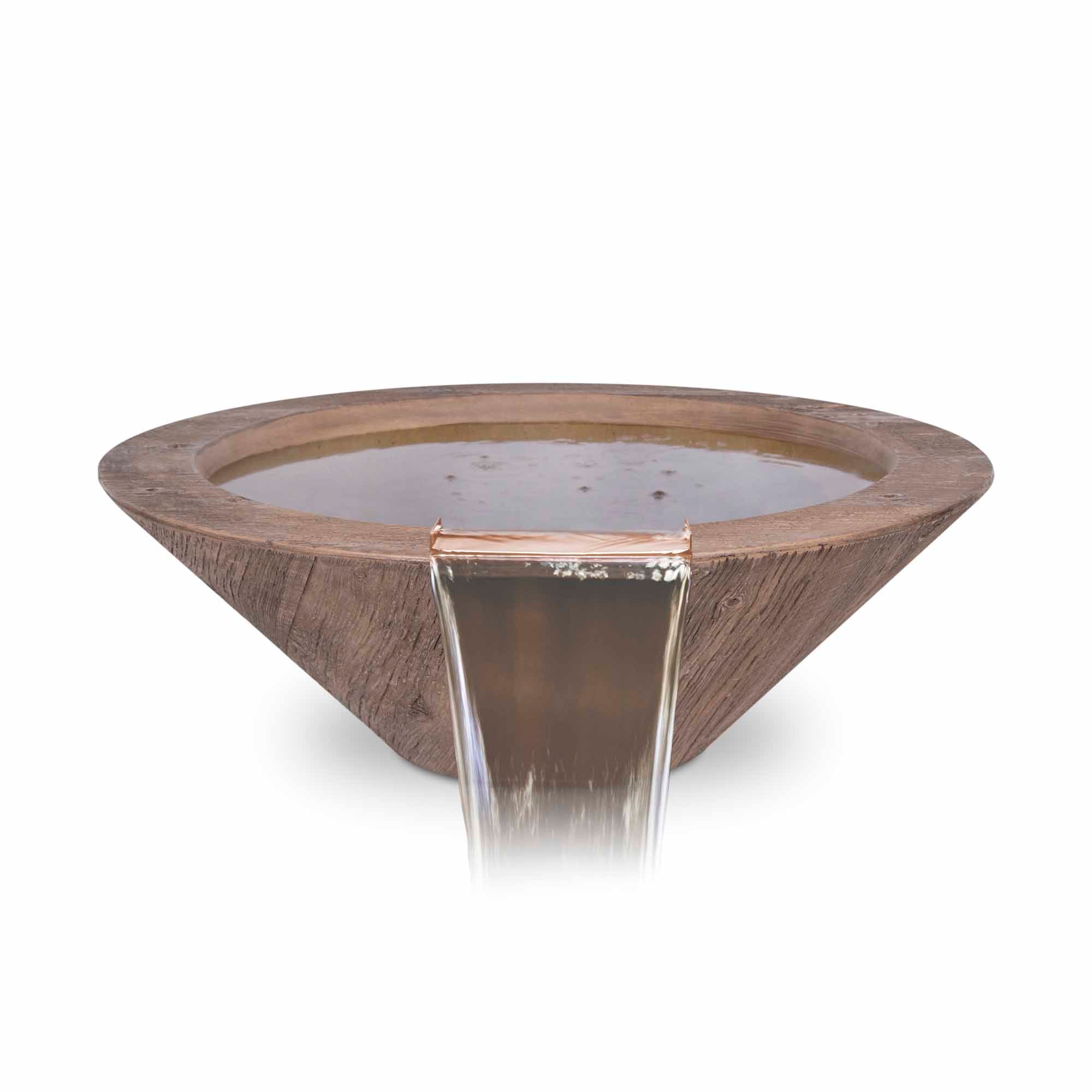 The Outdoor Plus Cazo Water Bowl | Wood Grain
