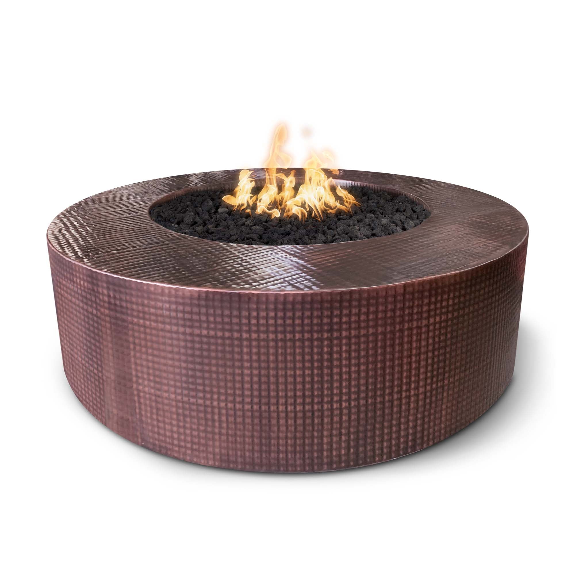 The Outdoor Plus Unity Fire Pit 24" Tall | Hammered Copper