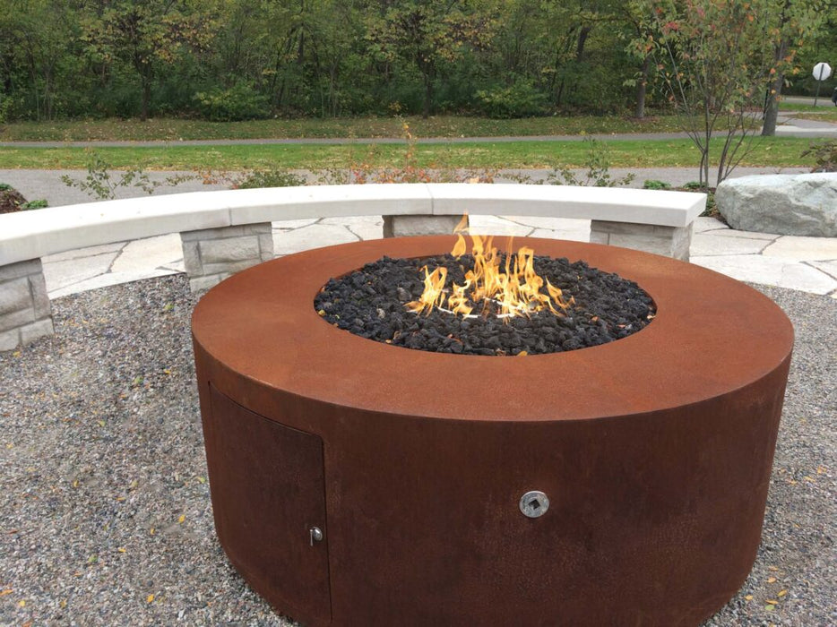 The Outdoor Plus Unity Fire Pit 24" Tall | Corten Steel