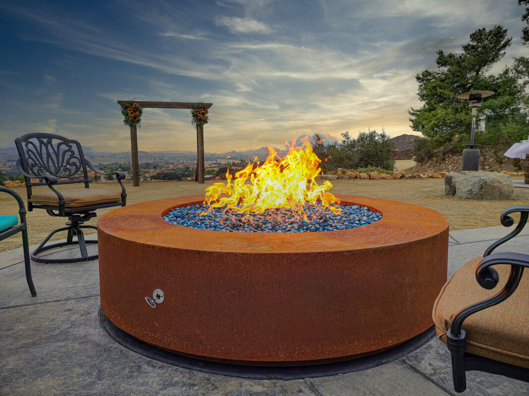 The Outdoor Plus Unity Fire Pit 18" Tall | Corten Steel