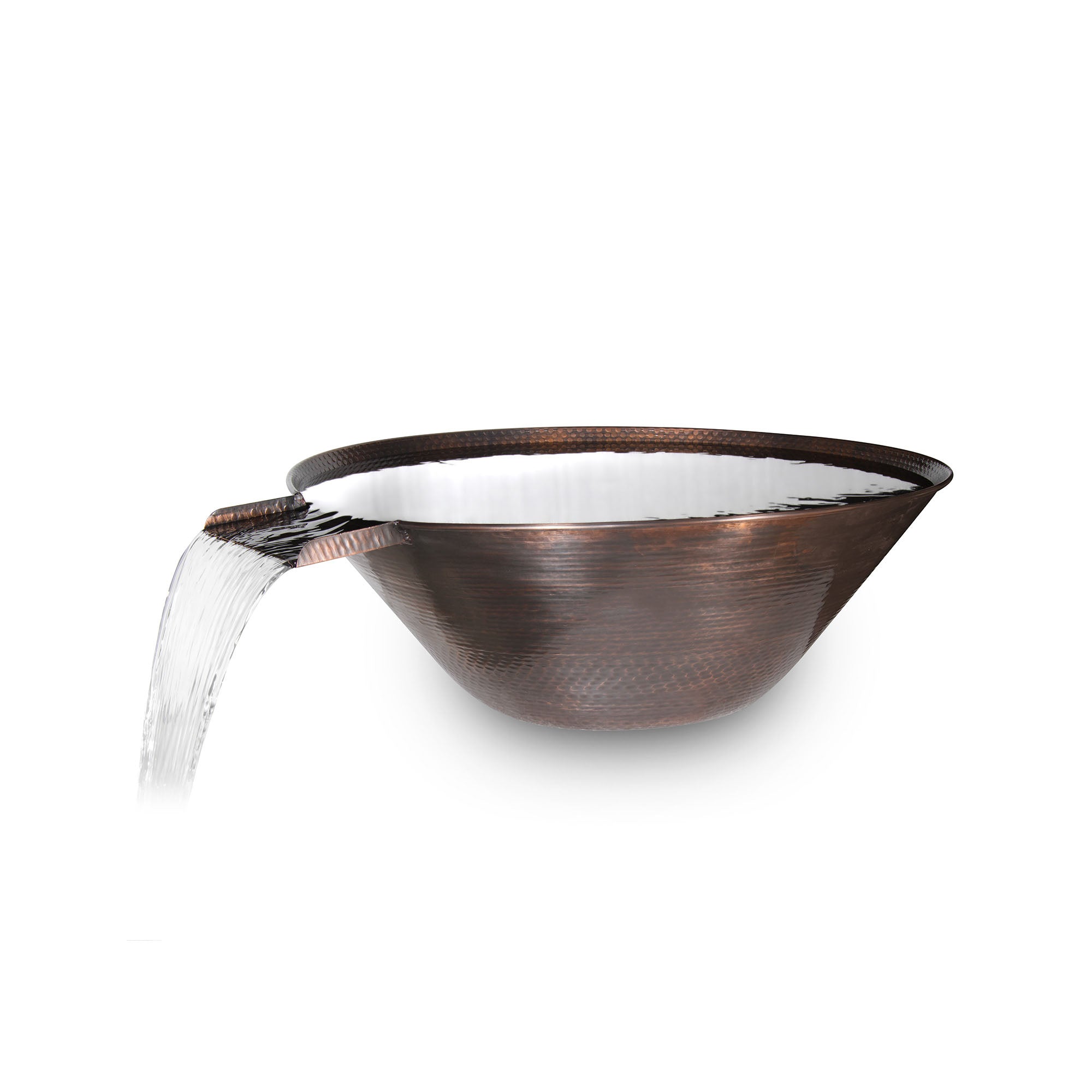 The Outdoor Plus Remi 31" Water Bowl | Hammered Copper