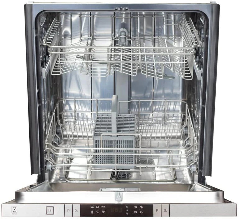 ZLINE 24 in. Top Control Dishwasher in DuraSnow® Finished Stainless Steel with Stainless Steel Tub