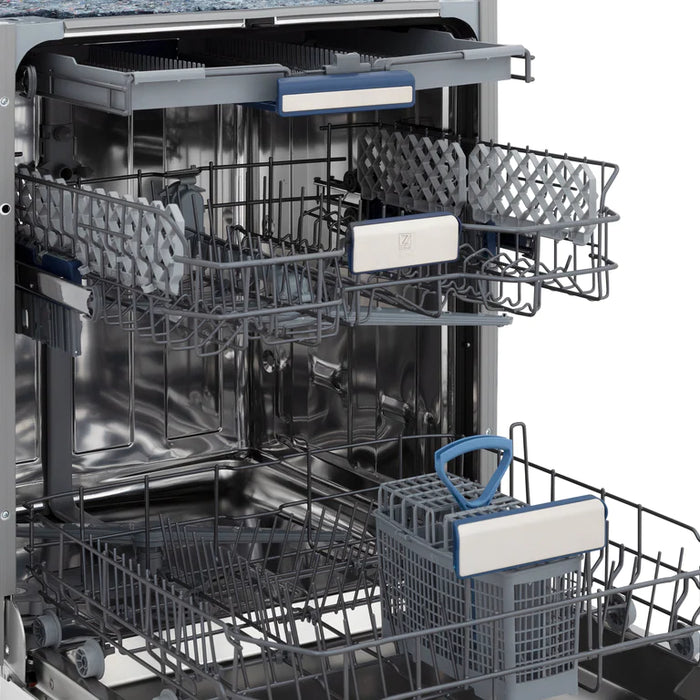 ZLINE 24 in. Top Control Tall Dishwasher is Custom Panel Ready with 3rd Rack