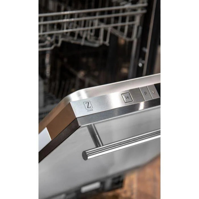 ZLINE 24 in. Top Control Dishwasher in Stainless Steel Tub with Stainless Steel Tub