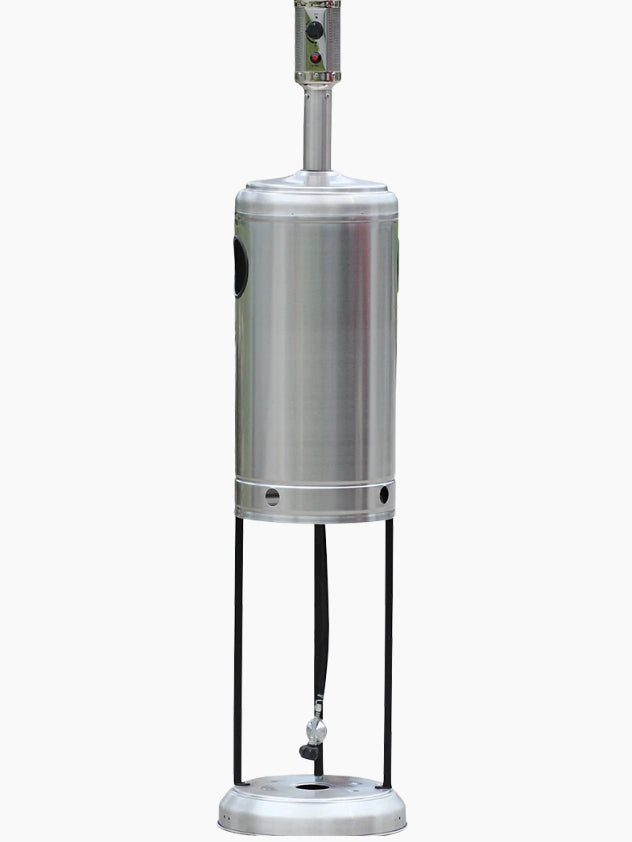 RADtec 96" Real Flame Natural Gas Patio Heater - Stainless Steel Finish