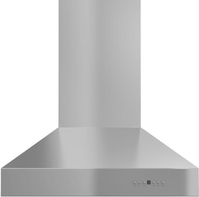 ZLINE 30 in. Professional Convertible Vent Wall Mount Range Hood in Stainless Steel with Crown Molding, 667CRN-30