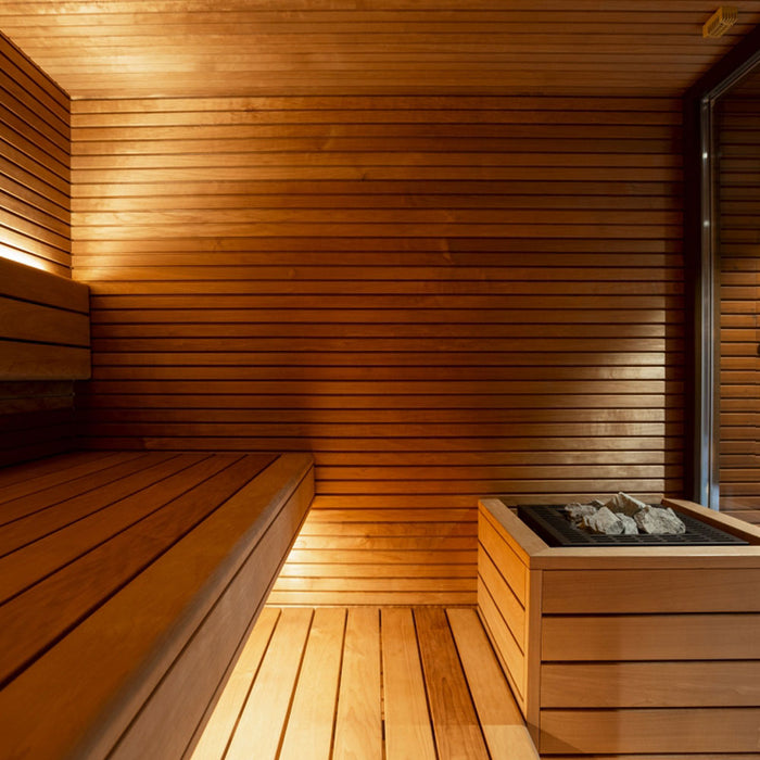 Inside the Auroom Arti Outdoor Cabin Sauna Media 6 of 12