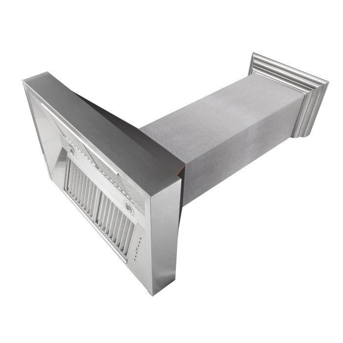 ZLINE 30 in. Ducted DuraSnow® Stainless Steel Range Hood with Oil Rubbed Bronze Shell, 8654ORB-30