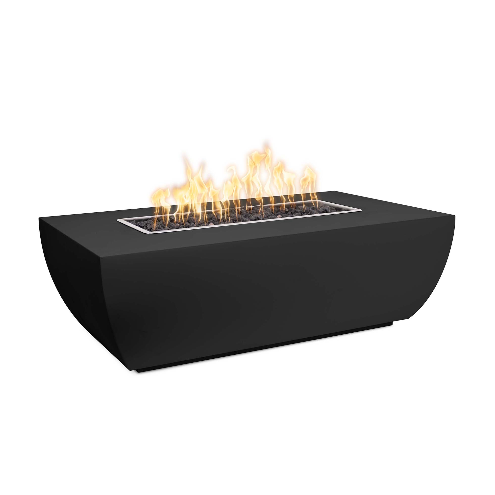 The Outdoor Plus Avalon 15" Tall Linear Fire Pit | Metal Powder Coat