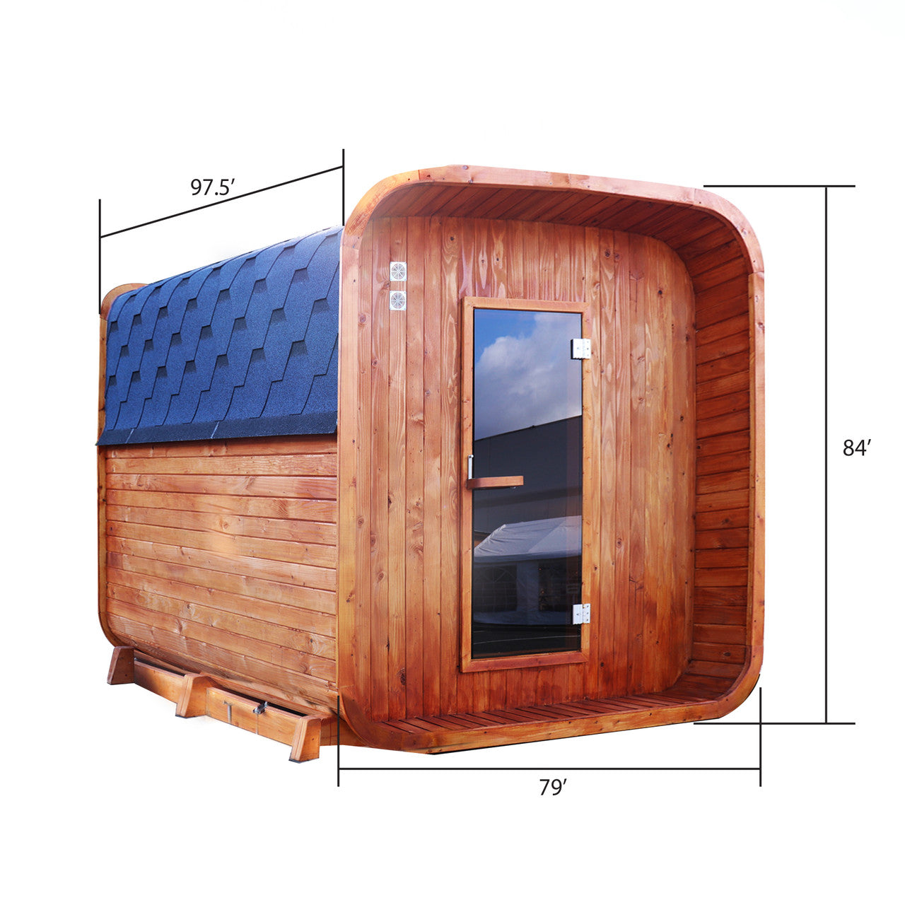 Hemlock Mobile Outdoor Sauna with Trailer