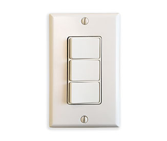 Majestic 3 Toggle Wall Switch for Multi-Color Selection LED-SWITCH