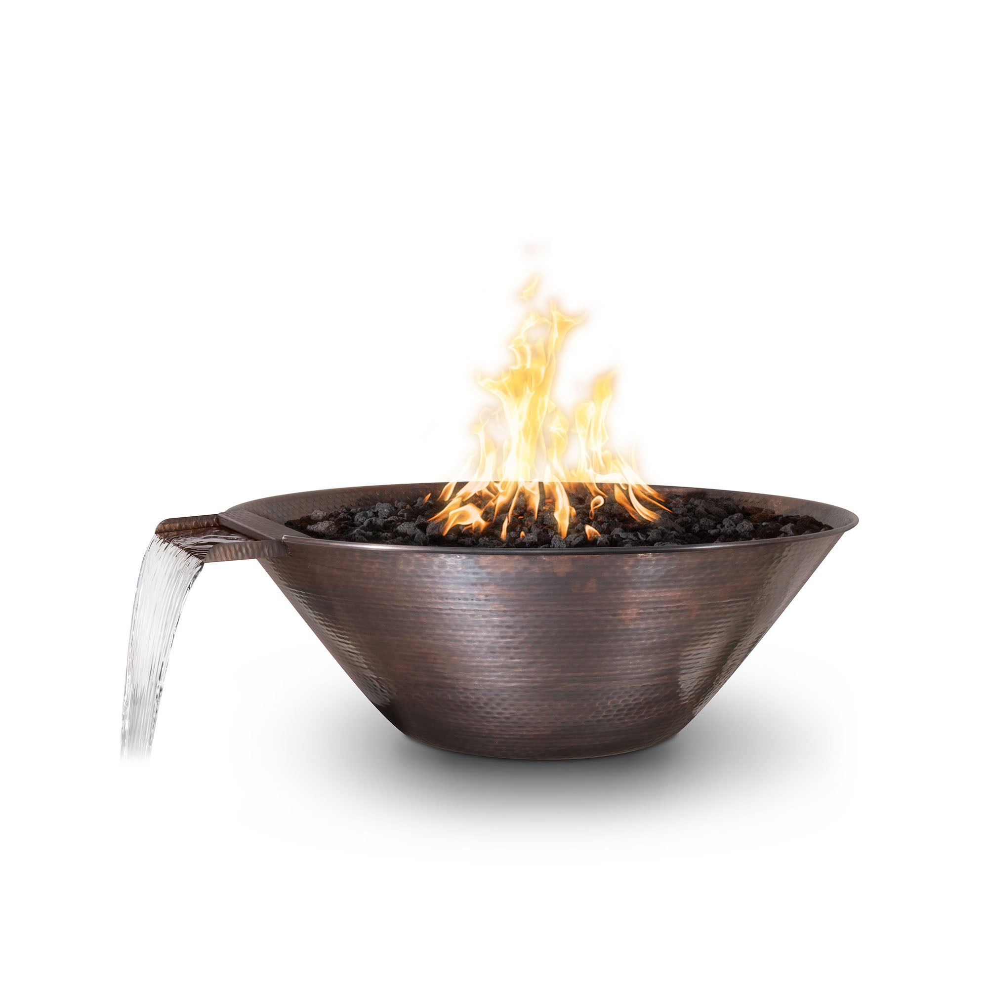 The Outdoor Plus Remi Fire & Water Bowl | Hammered Patina Copper