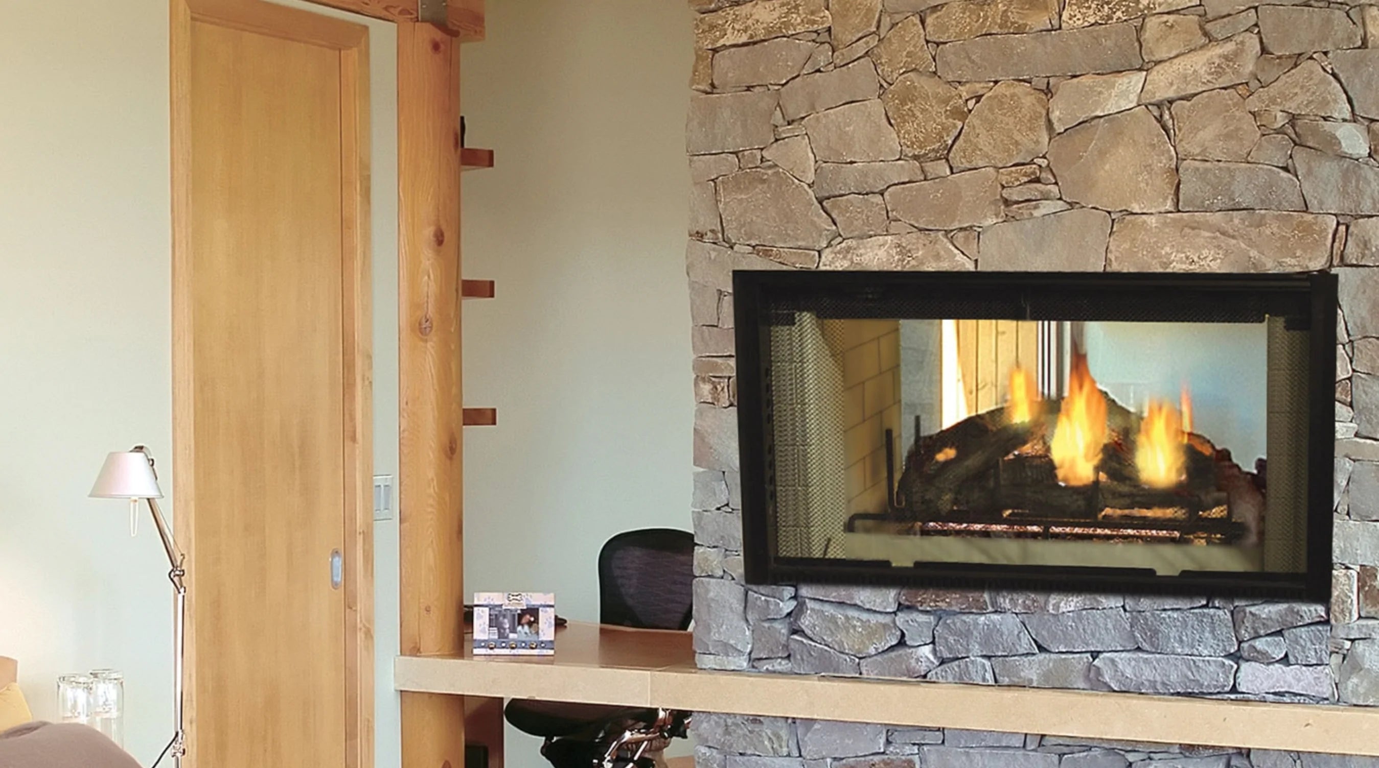 Majestic Designer Series See-Through Wood Burning Fireplace