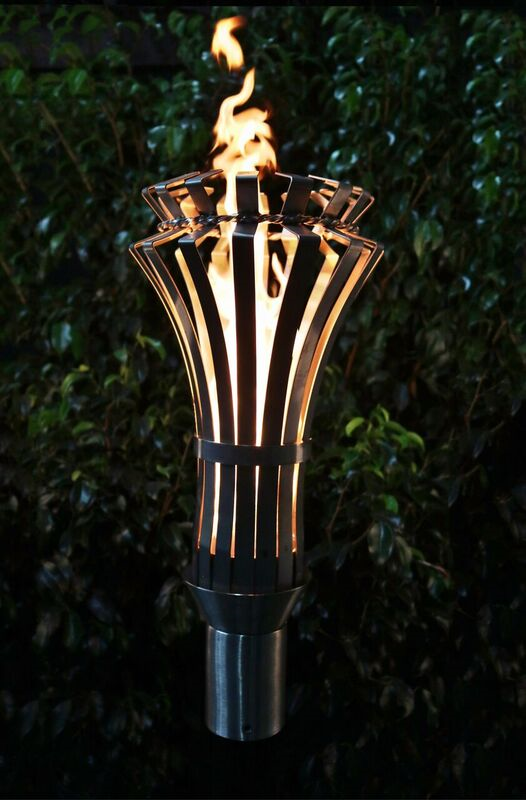 The Outdoor Plus Gothic Fire Torch - Stainless Steel