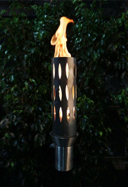 The Outdoor Plus Ellipse Fire Torch / Stainless Steel