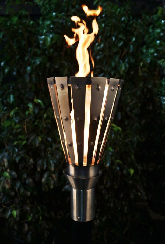 The Outdoor Plus Trojan Fire Torch - Stainless Steel