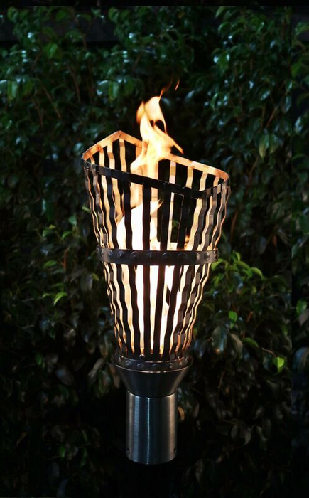 The Outdoor Plus Roman Fire Torch - Stainless Steel