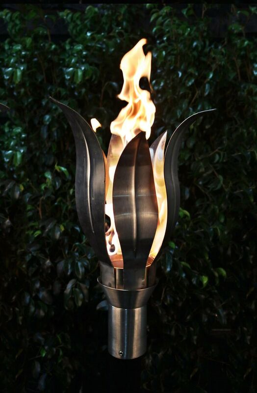 The Outdoor Plus Flower Fire Torch - Stainless Steel