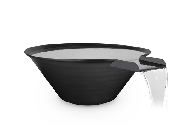 The Outdoor Plus Cazo Powdercoated Steel Water Bowl + Free Cover - The Fire Pit Collection