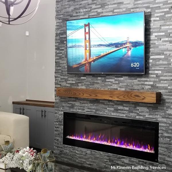 Touchstone The Sideline 72" Recessed Electric Fireplace