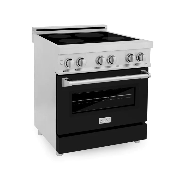 ZLINE 30 Inch Induction Range with a 3 Element Stove and Electric Oven in Black Matte