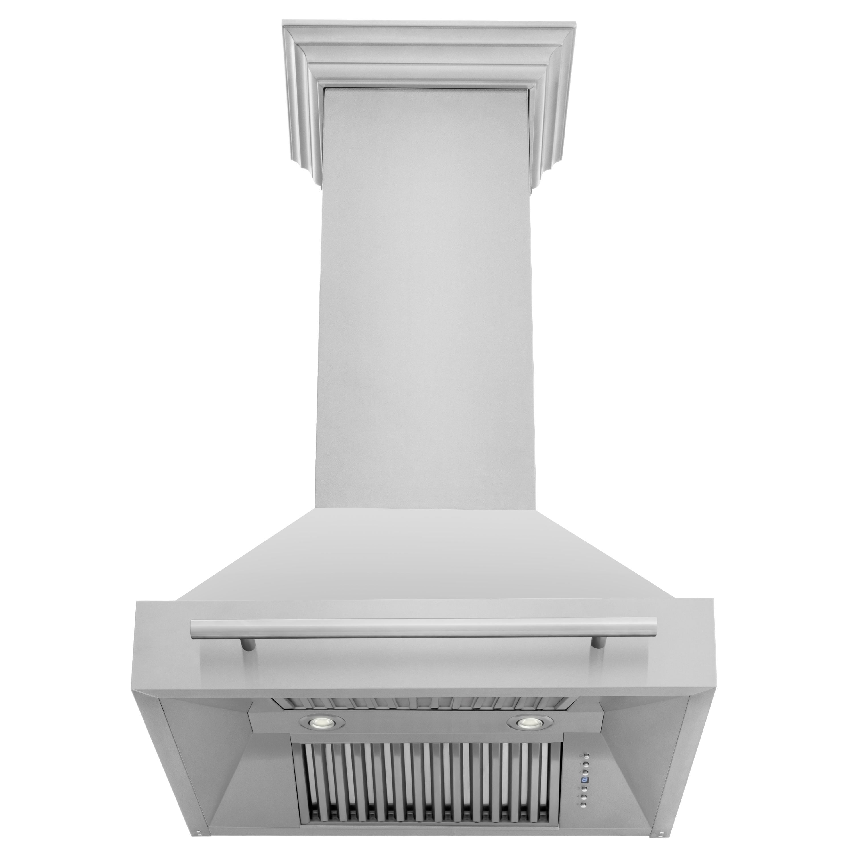 ZLINE 30 Inch Stainless Steel Range Hood with Stainless Steel Handle, 8654STX-30