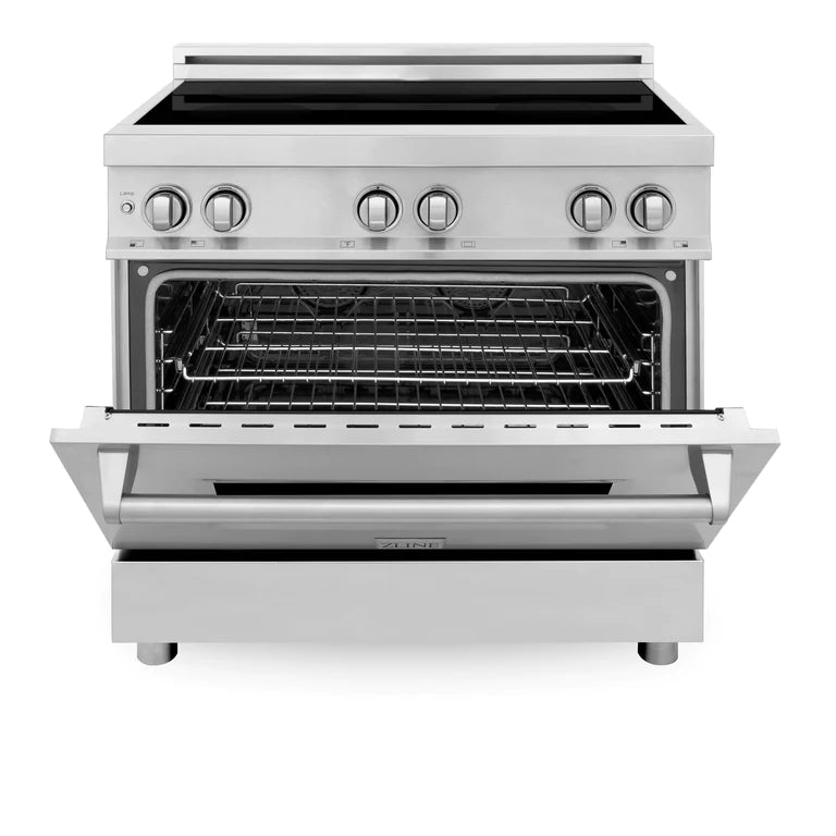 ZLINE 36 In. Induction Range with a 4 Element Stove and Electric Oven in Stainless Steel