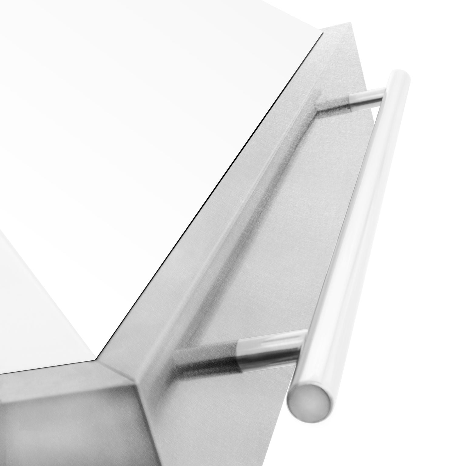 ZLINE 48 In. DuraSnow® Stainless Steel Range Hood with White Matte Shell, 8654SNX-WM-48