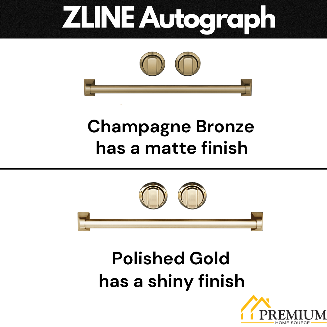 ZLINE 48 Inch Autograph Edition Stainless Steel Range Hood with Champagne Bronze Handle, KB4STZ-48-CB