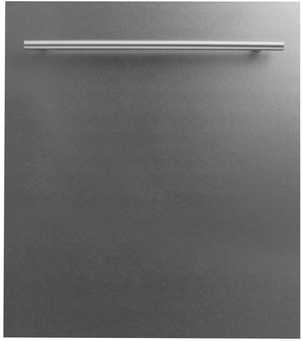 ZLINE 24 in. Top Control Dishwasher in DuraSnow® Finished Stainless Steel with Stainless Steel Tub