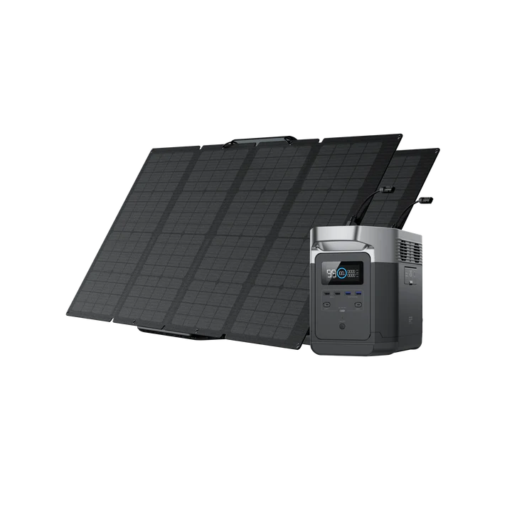 EcoFlow DELTA 2 + 2* 160W Portable Solar Panel