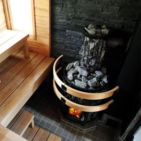 Harvia Legend 240 DUO Sauna Wood Burning Stove/Fireplace Combo