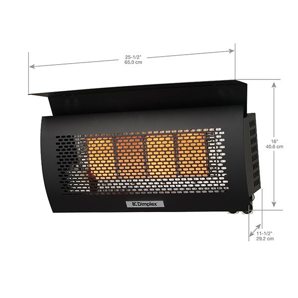 Dimplex Outdoor Wall-mounted Natural Gas Infrared Heater 31,500 BTU