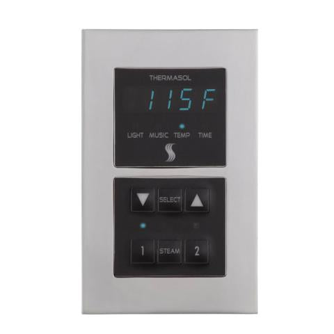 ThermaSol Signature Series Steam Shower Kit, Modern Recessed Style SV Square