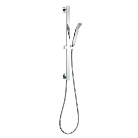 ThermaSol Shower Rail, Hose, & Wand, Square