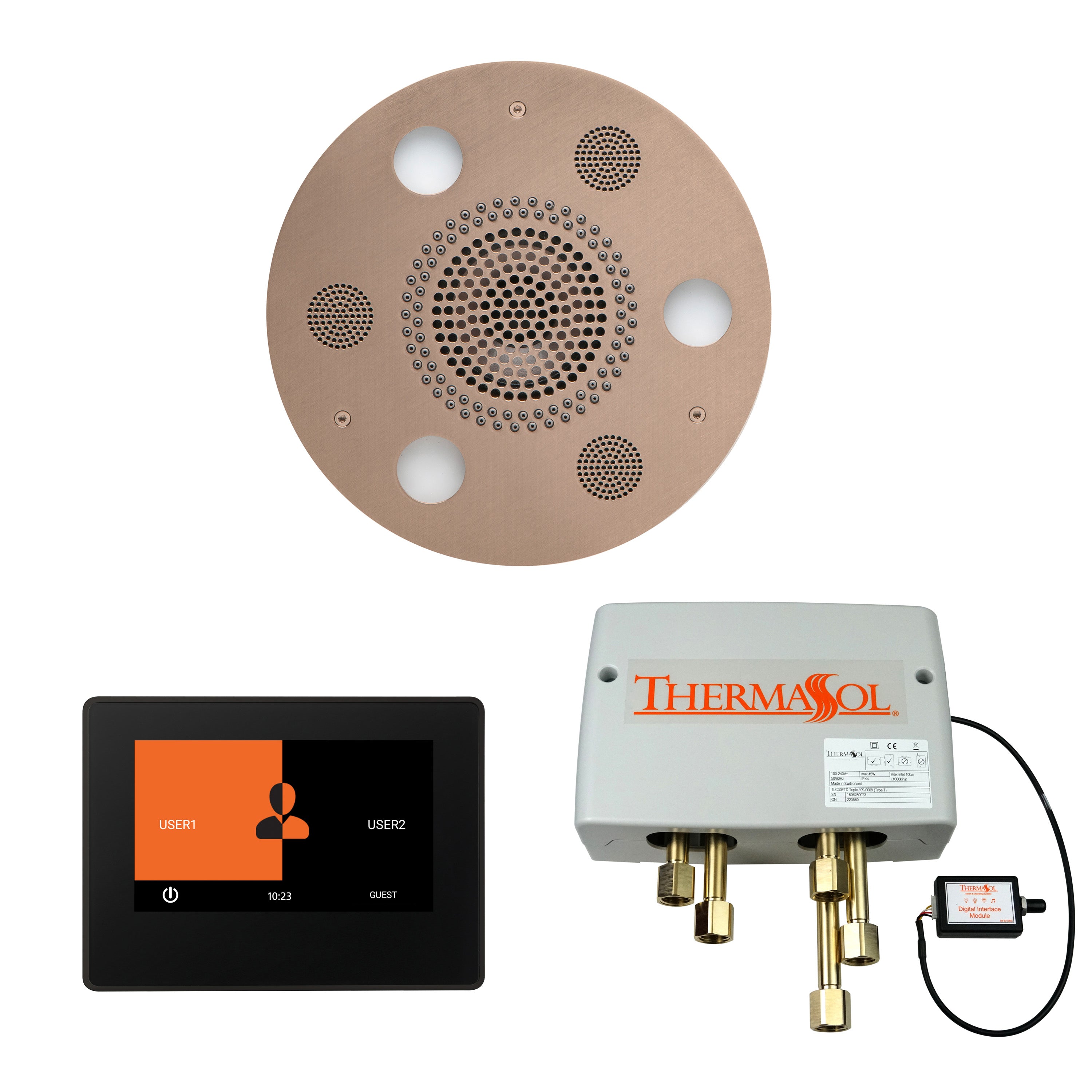 ThermaSol Wellness Shower Package w/ 7" ThermaTouch Control