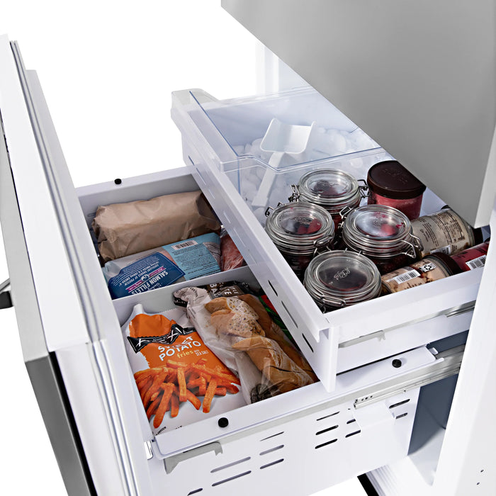ZLINE 30 In. 16.1 cu. ft. Panel Ready Built-In 2-Door Bottom Freezer Refrigerator with Internal Water and Ice Dispenser
