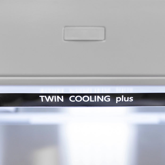 ZLINE 60 In. 32.2 cu. ft. Built-In 4-Door Refrigerator with Internal Water and Ice Dispenser in Stainless Steel