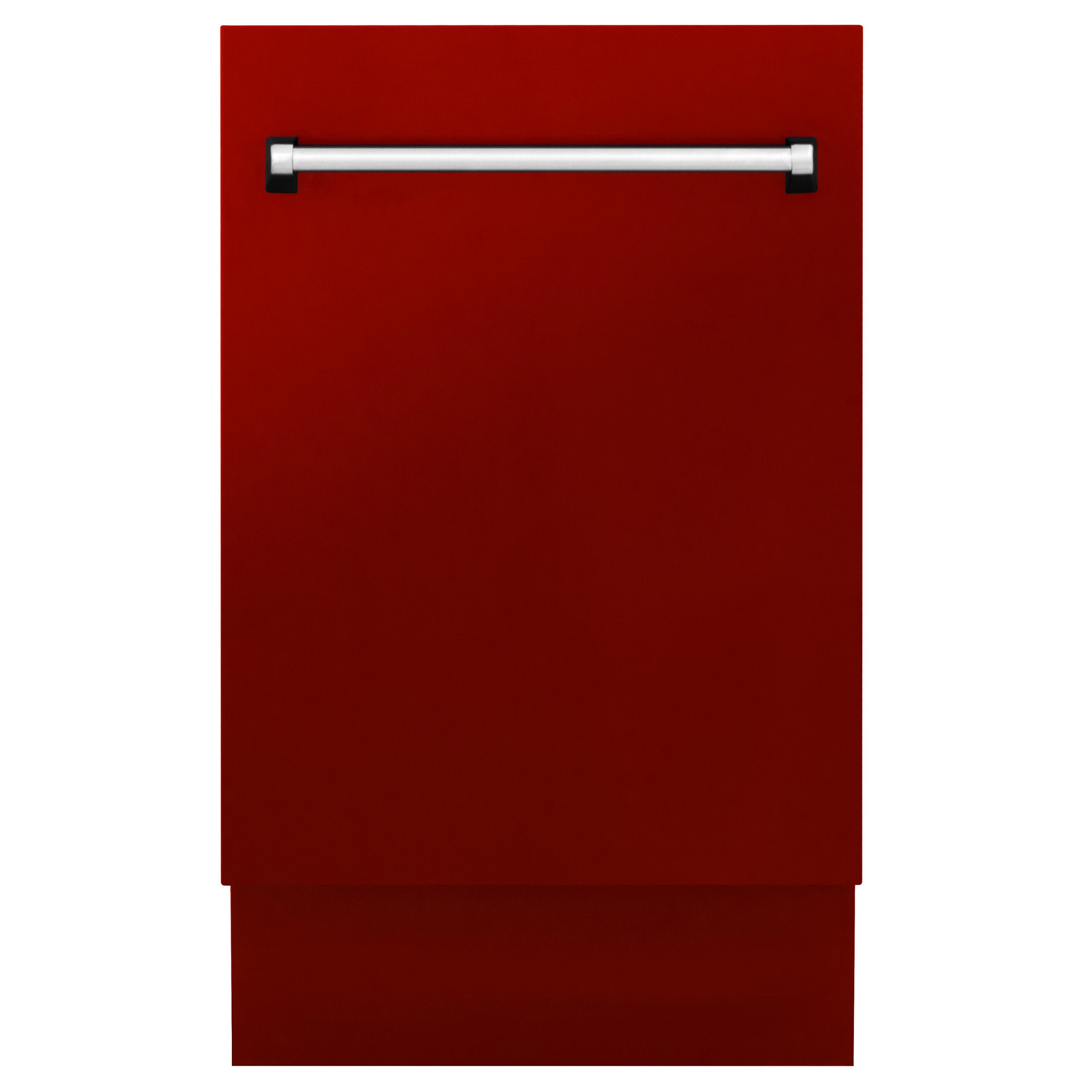 ZLINE 18 in. Top Control Tall Dishwasher in Red Gloss with 3rd Rack
